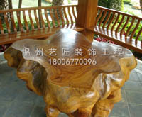 仿樹(shù)樁桌