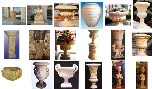 grc水泥花盆，玻璃鋼花盆，砂巖花盆