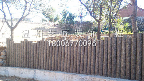 仿木樁圍欄