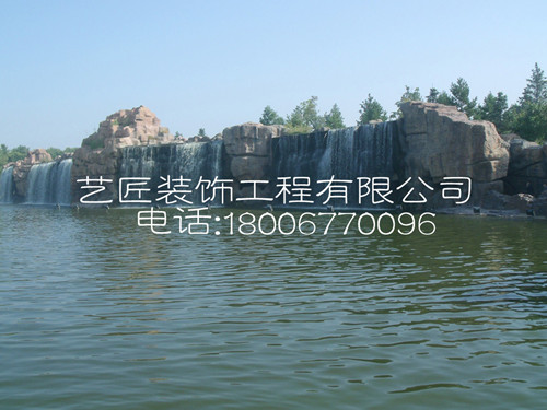 大型人造假山瀑布