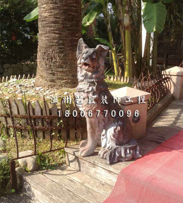 雕塑獵犬